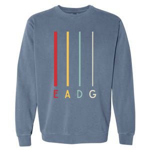 Bass Guitarist Player Eadg 4 Strings Bassist Band Musician Garment-Dyed Sweatshirt