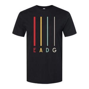 Bass Guitarist Player Eadg 4 Strings Bassist Band Musician Softstyle CVC T-Shirt