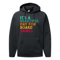 Board Game Player Geek Quote For Boradgame Lover And Nerd Performance Fleece Hoodie