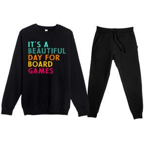 Board Game Player Geek Quote For Boradgame Lover And Nerd Premium Crewneck Sweatsuit Set