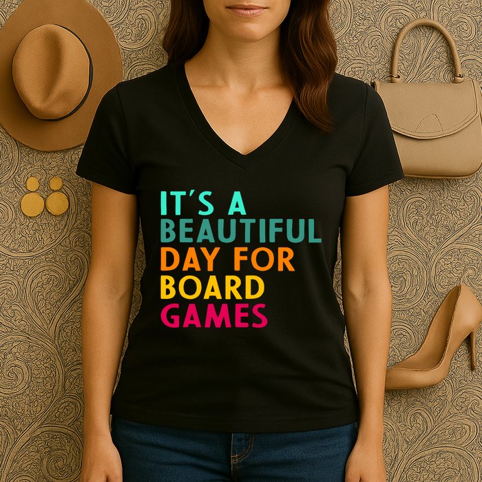 Board Game Player Geek Quote For Boradgame Lover And Nerd Women's V-Neck T-Shirt