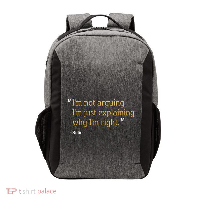 Billie Gift Quote Personalized Funny Birthday Name Idea Vector Backpack