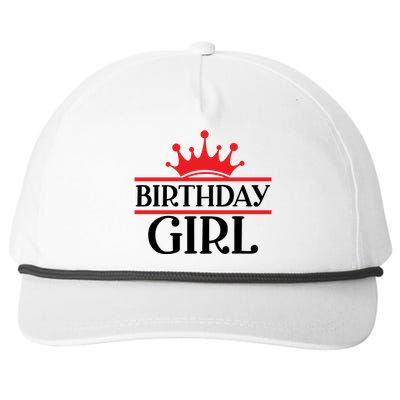 Birthday Girl ♛ Queen Snapback Five-Panel Rope Hat