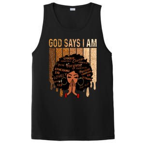 Black Girl Queen God Says I Am Melanin History Month PosiCharge Competitor Tank