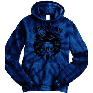 Black Girl Queen God Says I Am Melanin History Month Tie Dye Hoodie