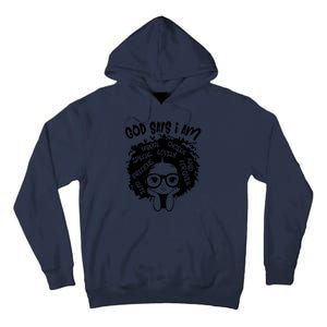 Black Girl Queen God Says I Am Melanin History Month Tall Hoodie