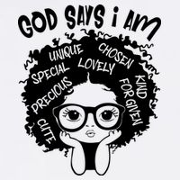 Black Girl Queen God Says I Am Melanin History Month T-Shirt