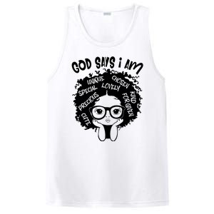 Black Girl Queen God Says I Am Melanin History Month PosiCharge Competitor Tank