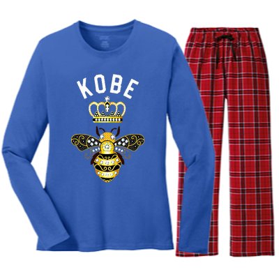 Birthday Gifts Queen Crown Bee Women's Long Sleeve Flannel Pajama Set 