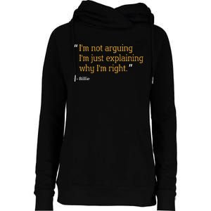 Billie Gift Quote Personalized Funny Birthday Name Idea Womens Funnel Neck Pullover Hood