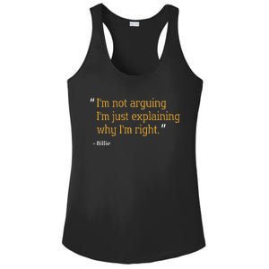 Billie Gift Quote Personalized Funny Birthday Name Idea Ladies PosiCharge Competitor Racerback Tank