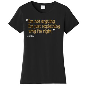 Billie Gift Quote Personalized Funny Birthday Name Idea Women's T-Shirt