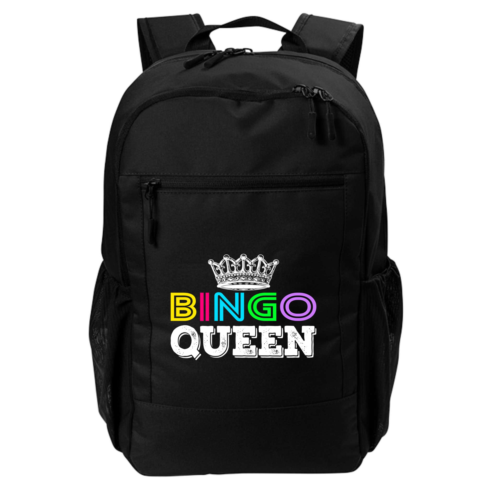 Bingo Gift Queen Funny Bingo Queen Funny Gift Moms Gift Backpack