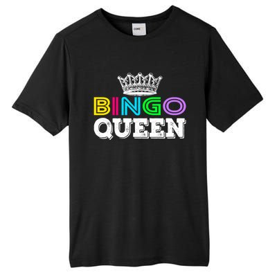 Bingo Gift Queen Funny Bingo Queen Funny Gift Moms Gift Tall Fusion ChromaSoft Performance T-Shirt