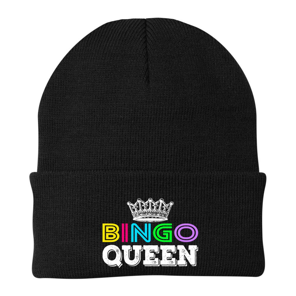 Bingo Gift Queen Funny Bingo Queen Funny Gift Moms Gift Beanie