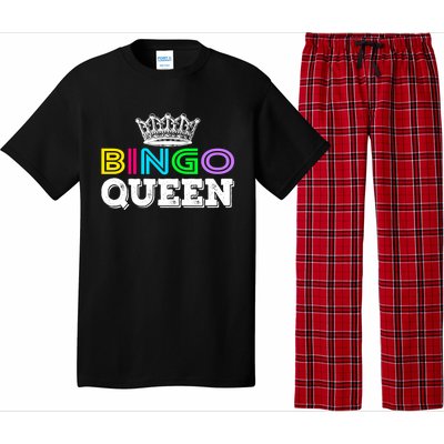 Bingo Gift Queen Funny Bingo Queen Funny Gift Moms Gift Pajama Set