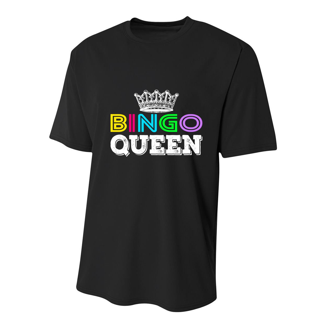 Bingo Gift Queen Funny Bingo Queen Funny Gift Moms Gift Youth Performance Sprint T-Shirt