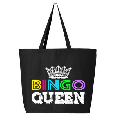 Bingo Gift Queen Funny Bingo Queen Funny Gift Moms Gift 25L Jumbo Tote