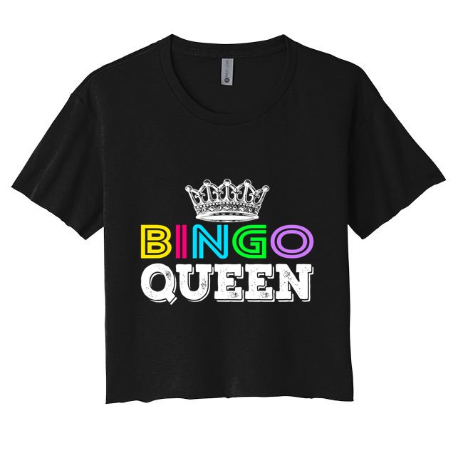 Bingo Gift Queen Funny Bingo Queen Funny Gift Moms Gift Crop Top