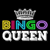 Bingo Gift Queen Funny Bingo Queen Funny Gift Moms Gift Women's Crop Top Tee