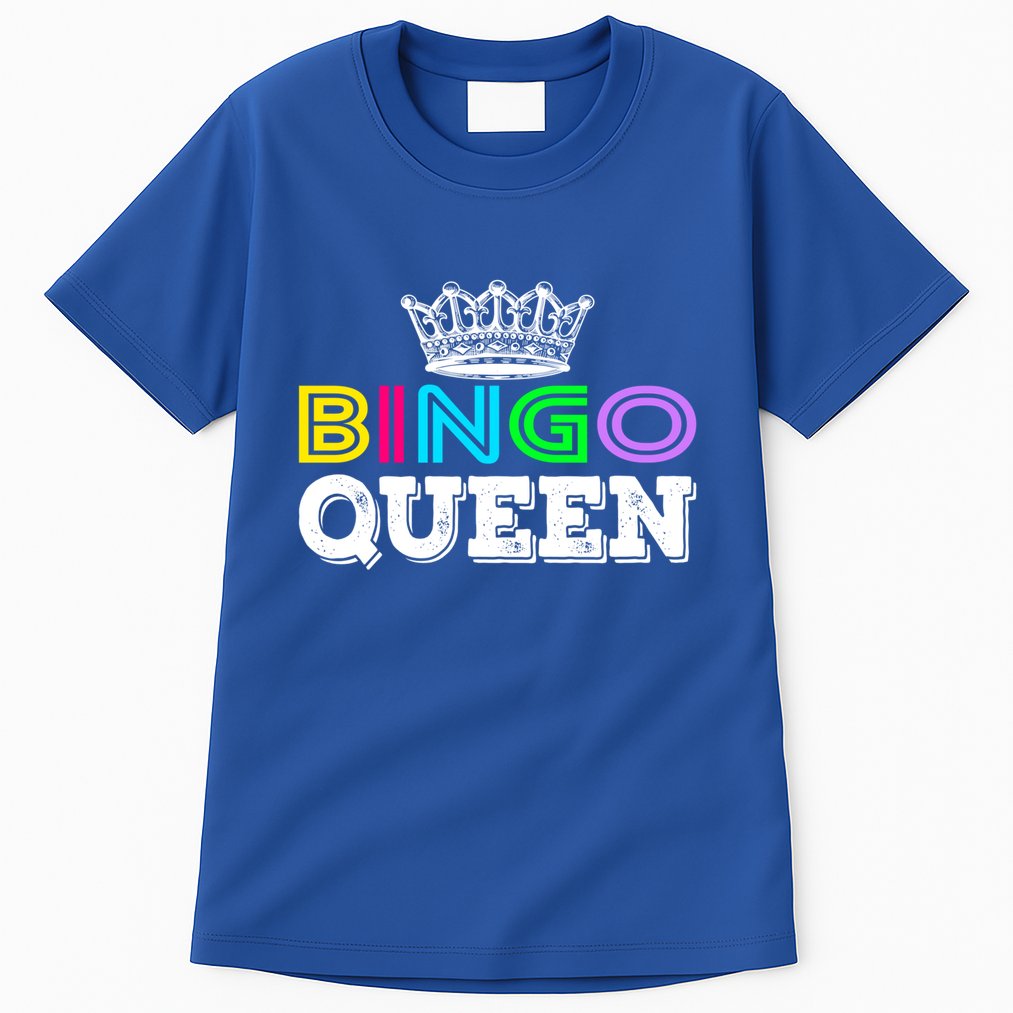Bingo Gift Queen Funny Bingo Queen Funny Gift Moms Gift Tall T-Shirt