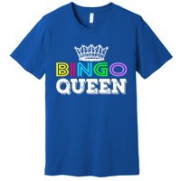 Bingo Gift Queen Funny Bingo Queen Funny Gift Moms Gift Premium T-Shirt