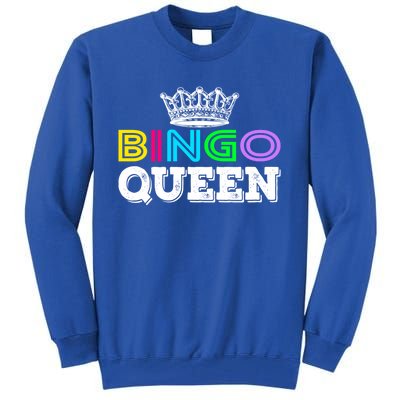 Bingo Gift Queen Funny Bingo Queen Funny Gift Moms Gift Tall Sweatshirt