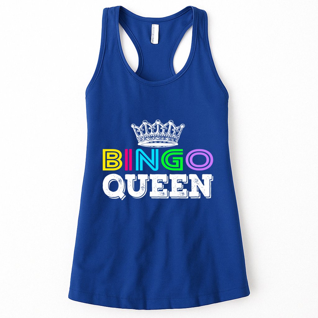 Bingo Gift Queen Funny Bingo Queen Funny Gift Moms Gift Womens Tank Top