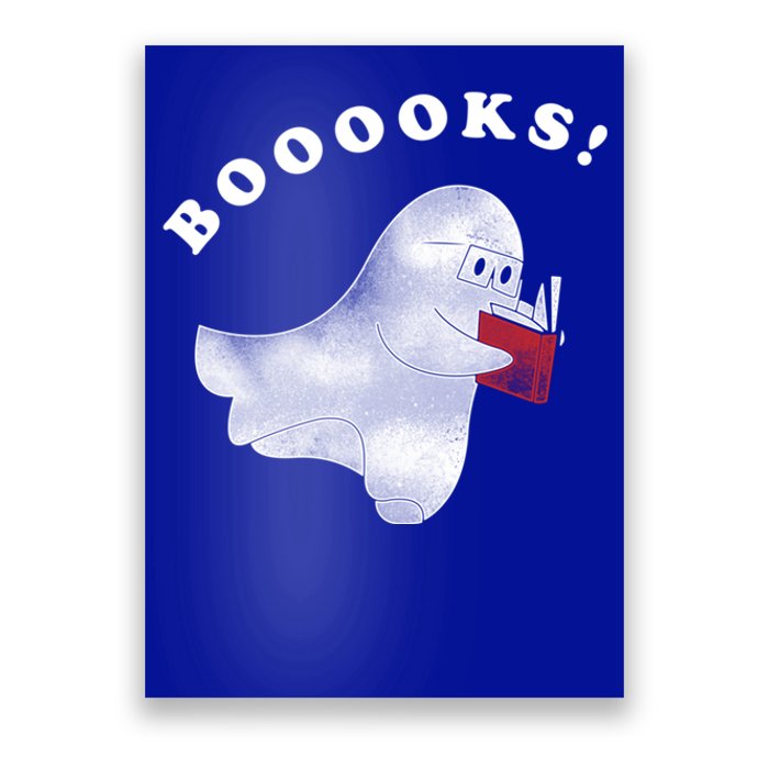 Booooks! Ghost Reading Books Halloween Gift Funny Gift Poster