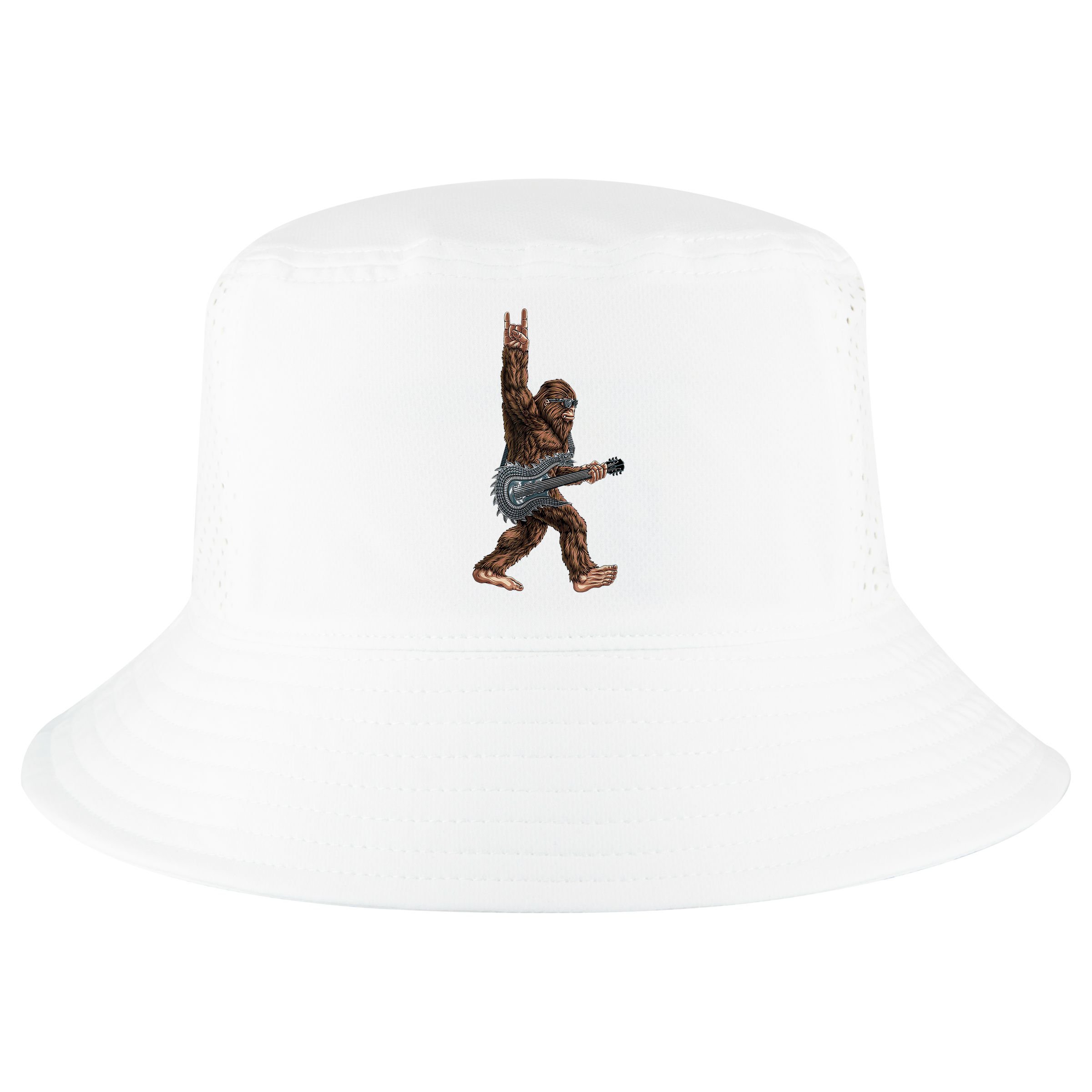 Bigfoot Guitar Rock On Cool Comfort Performance Bucket Hat