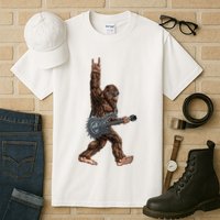 Bigfoot Guitar Rock On Tall T-Shirt