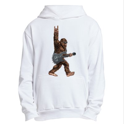 Bigfoot Guitar Rock On Urban Pullover Hoodie