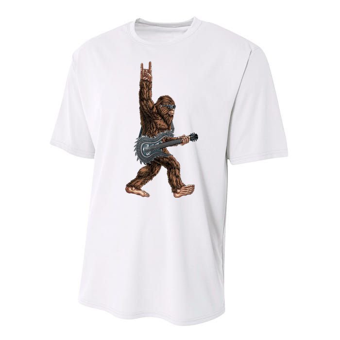 Bigfoot Guitar Rock On Performance Sprint T-Shirt