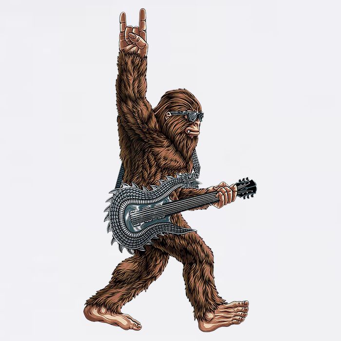 Bigfoot Guitar Rock On Tank Top