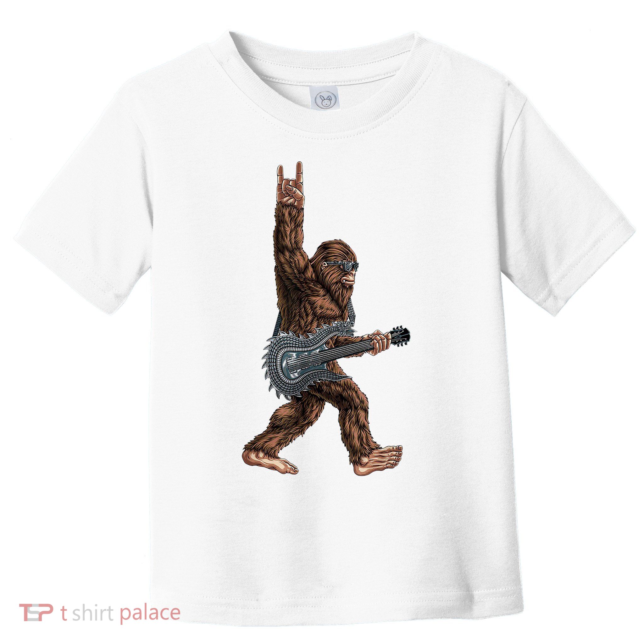 Bigfoot Guitar Rock On Toddler T-Shirt