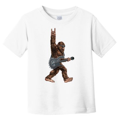 Bigfoot Guitar Rock On Toddler T-Shirt