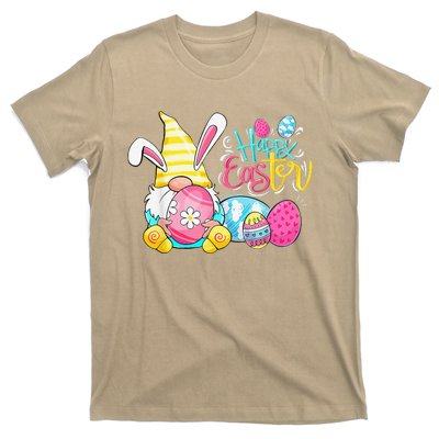 Bunny Gnome Rabbit Eggs Hunting Happy Easter Day Funny T-Shirt