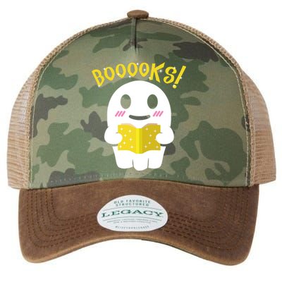 Boooks Ghost Reading Book Cool Gift Halloween Costume Great Gift Legacy Tie Dye Trucker Hat