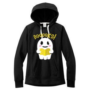 Boooks Ghost Reading Book Cool Gift Halloween Costume Great Gift Women's Fleece Hoodie