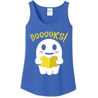 Boooks Ghost Reading Book Cool Gift Halloween Costume Great Gift Ladies Essential Tank