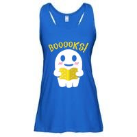 Boooks Ghost Reading Book Cool Gift Halloween Costume Great Gift Ladies Essential Flowy Tank