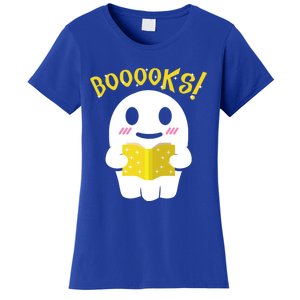 Boooks Ghost Reading Book Cool Gift Halloween Costume Great Gift Women's T-Shirt