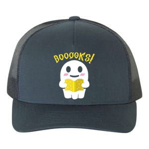 Boooks Ghost Reading Book Cool Gift Halloween Costume Great Gift Yupoong Adult 5-Panel Trucker Hat