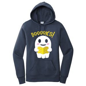 Boooks Ghost Reading Book Cool Gift Halloween Costume Great Gift Women's Pullover Hoodie