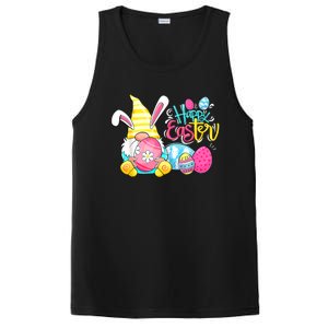 Bunny Gnome Rabbit Eggs Hunting Happy Easter Day Funny PosiCharge Competitor Tank