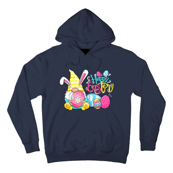 Bunny Gnome Rabbit Eggs Hunting Happy Easter Day Funny Hoodie