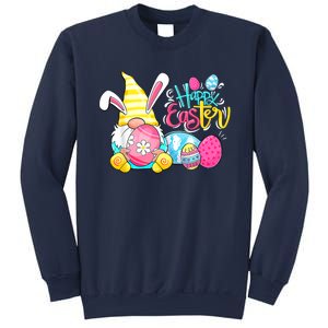 Bunny Gnome Rabbit Eggs Hunting Happy Easter Day Funny Sweatshirt