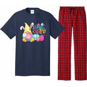 Bunny Gnome Rabbit Eggs Hunting Happy Easter Day Funny Pajama Set