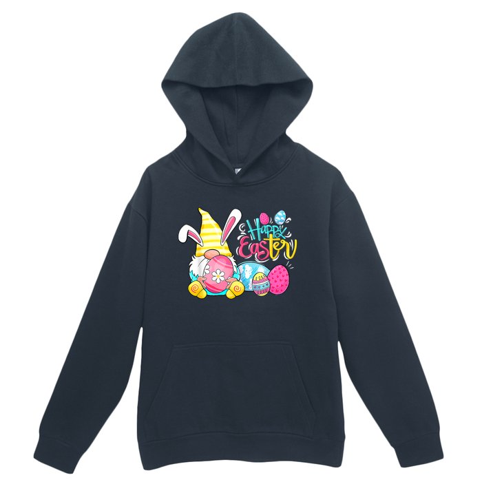 Bunny Gnome Rabbit Eggs Hunting Happy Easter Day Funny Urban Pullover Hoodie