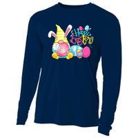 Bunny Gnome Rabbit Eggs Hunting Happy Easter Day Funny Cooling Performance Long Sleeve Crew